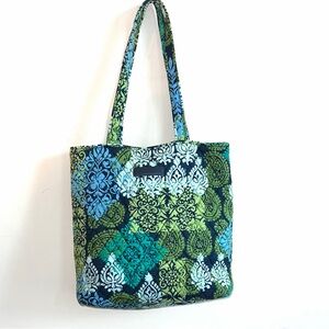Vera Bradley Blue and Green Patterned Tote